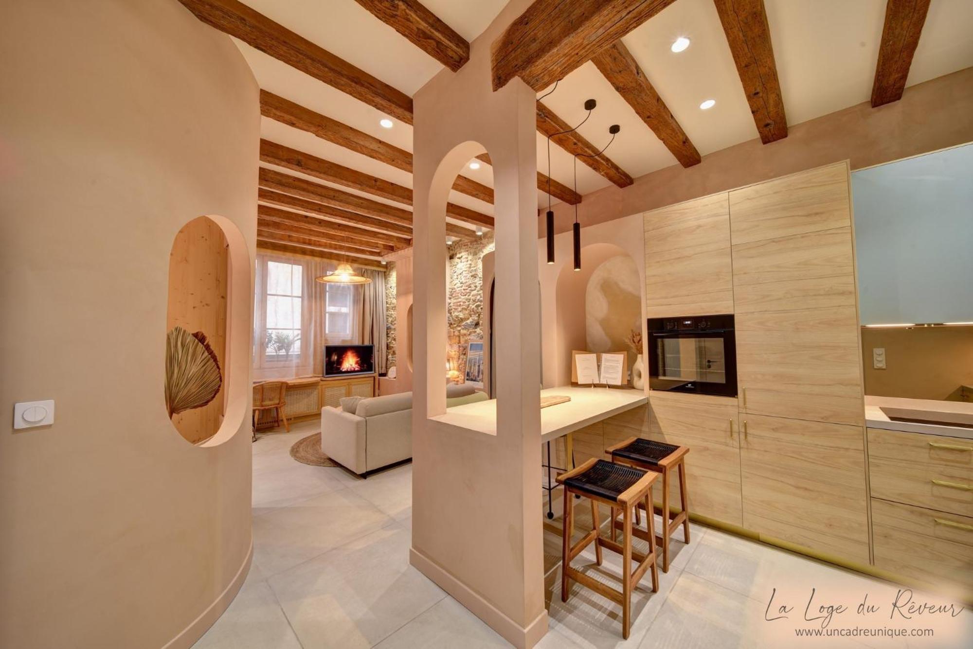 La Loge Du Reveur - Spa - Vieux-Lyon Luaran gambar